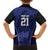 Custom Basketball New Zealand Family Matching Puletasi and Hawaiian Shirt Blue Maori Ta Moko Indigenous - Polynesian Pride