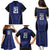 Custom Basketball New Zealand Family Matching Puletasi and Hawaiian Shirt Blue Maori Ta Moko Indigenous - Polynesian Pride