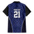 Custom Basketball New Zealand Family Matching Puletasi and Hawaiian Shirt Blue Maori Ta Moko Indigenous - Polynesian Pride