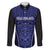 Custom Basketball New Zealand Family Matching Puletasi and Hawaiian Shirt Blue Maori Ta Moko Indigenous - Polynesian Pride