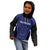 Custom Basketball New Zealand Kid Hoodie Blue Maori Ta Moko Indigenous - Polynesian Pride