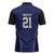 Custom Basketball New Zealand Zipper Polo Shirt Blue Maori Ta Moko Indigenous - Polynesian Pride