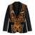 Custom Basketball New Zealand Blazer Gold Maori Ta Moko Indigenous - Polynesian Pride