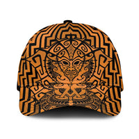 Basketball New Zealand Classic Cap Gold Maori Ta Moko Indigenous LT9 Universal Fit Gold - Polynesian Pride