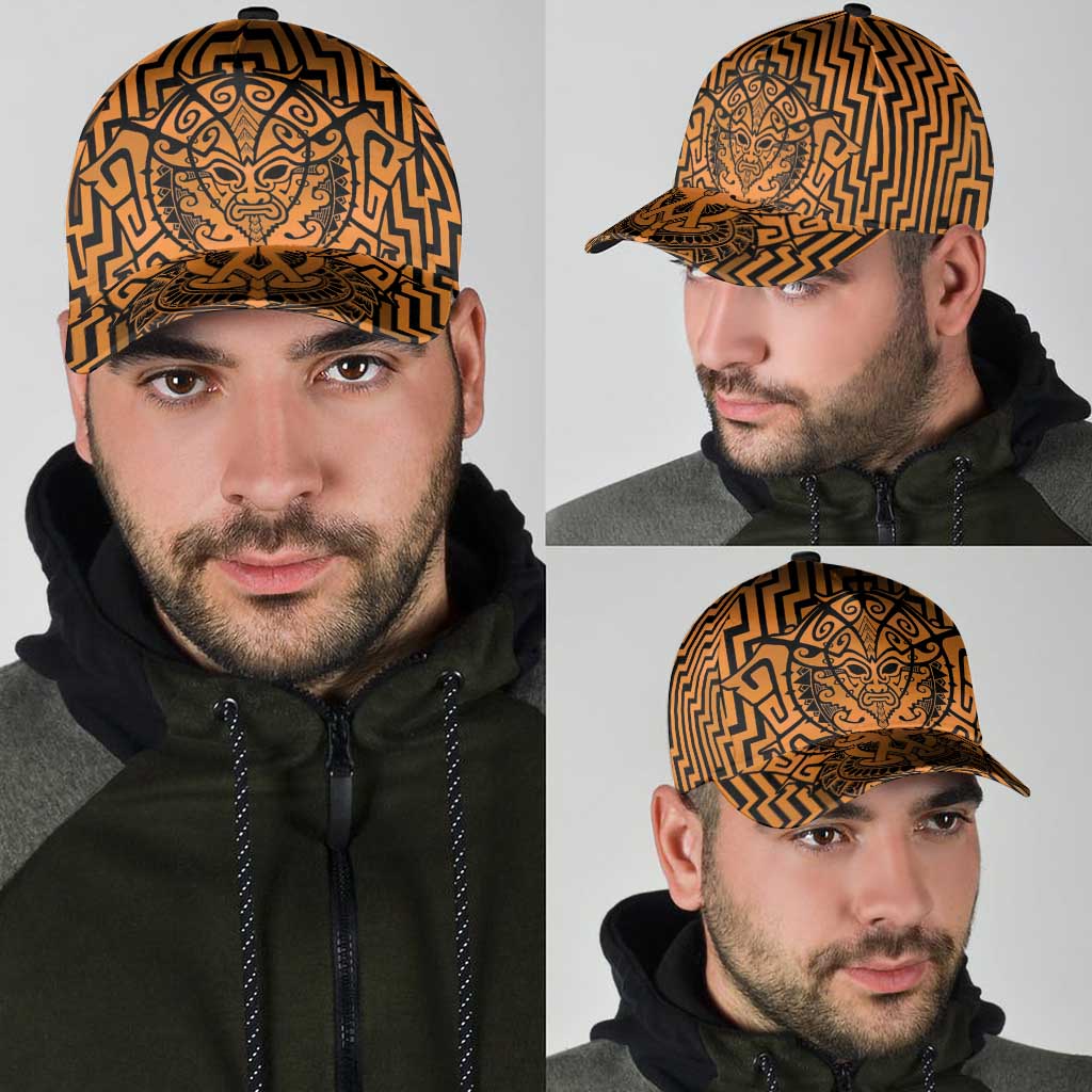 Basketball New Zealand Classic Cap Gold Maori Ta Moko Indigenous LT9 - Polynesian Pride