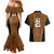 Custom Basketball New Zealand Couples Matching Mermaid Dress and Hawaiian Shirt Gold Maori Ta Moko Indigenous - Polynesian Pride