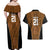 Custom Basketball New Zealand Couples Matching Off Shoulder Maxi Dress and Hawaiian Shirt Gold Maori Ta Moko Indigenous - Polynesian Pride