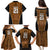 Custom Basketball New Zealand Family Matching Puletasi and Hawaiian Shirt Gold Maori Ta Moko Indigenous - Polynesian Pride