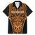 Custom Basketball New Zealand Family Matching Puletasi and Hawaiian Shirt Gold Maori Ta Moko Indigenous - Polynesian Pride