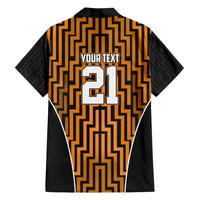 Custom Basketball New Zealand Family Matching Summer Maxi Dress and Hawaiian Shirt Gold Maori Ta Moko Indigenous LT9 - Polynesian Pride