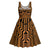 Custom Basketball New Zealand Midi Dress Gold Maori Ta Moko Indigenous - Polynesian Pride