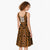 Custom Basketball New Zealand Midi Dress Gold Maori Ta Moko Indigenous - Polynesian Pride