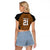 Custom Basketball New Zealand Raglan Cropped T Shirt Gold Maori Ta Moko Indigenous - Polynesian Pride