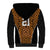 Custom Basketball New Zealand Sherpa Hoodie Gold Maori Ta Moko Indigenous - Polynesian Pride