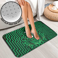 Custom Basketball New Zealand Bathroom Set Green Maori Ta Moko Indigenous - Polynesian Pride