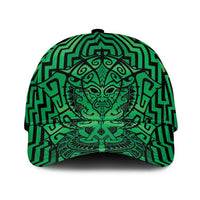 Basketball New Zealand Classic Cap Green Maori Ta Moko Indigenous - Polynesian Pride