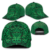 Basketball New Zealand Classic Cap Green Maori Ta Moko Indigenous - Polynesian Pride