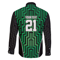 Custom Basketball New Zealand Family Matching Mermaid Dress and Hawaiian Shirt Green Maori Ta Moko Indigenous LT9 - Polynesian Pride