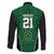 Custom Basketball New Zealand Family Matching Off The Shoulder Long Sleeve Dress and Hawaiian Shirt Green Maori Ta Moko Indigenous - Polynesian Pride