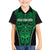 Custom Basketball New Zealand Family Matching Off The Shoulder Long Sleeve Dress and Hawaiian Shirt Green Maori Ta Moko Indigenous - Polynesian Pride