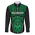 Custom Basketball New Zealand Family Matching Short Sleeve Bodycon Dress and Hawaiian Shirt Green Maori Ta Moko Indigenous - Polynesian Pride