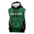 Custom Basketball New Zealand Sleeveless Hoodie Green Maori Ta Moko Indigenous - Polynesian Pride
