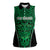 Custom Basketball New Zealand Women Sleeveless Polo Shirt Green Maori Ta Moko Indigenous - Polynesian Pride