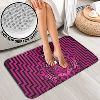 Custom Basketball New Zealand Bathroom Set Pink Maori Ta Moko Indigenous - Polynesian Pride