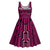 Custom Basketball New Zealand Midi Dress Pink Maori Ta Moko Indigenous - Polynesian Pride