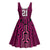 Custom Basketball New Zealand Midi Dress Pink Maori Ta Moko Indigenous - Polynesian Pride