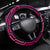 Basketball New Zealand Steering Wheel Cover Pink Maori Ta Moko Indigenous - Polynesian Pride