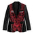 Custom Basketball New Zealand Blazer Red Maori Ta Moko Indigenous - Polynesian Pride