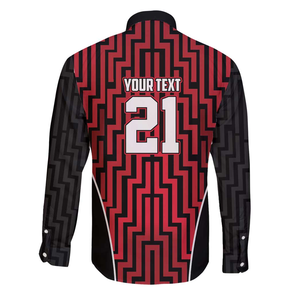 Custom Basketball New Zealand Family Matching Off Shoulder Maxi Dress and Hawaiian Shirt Red Maori Ta Moko Indigenous LT9 - Polynesian Pride
