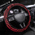Basketball New Zealand Steering Wheel Cover Red Maori Ta Moko Indigenous - Polynesian Pride