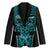 Custom Basketball New Zealand Blazer Teal Maori Ta Moko Indigenous - Polynesian Pride