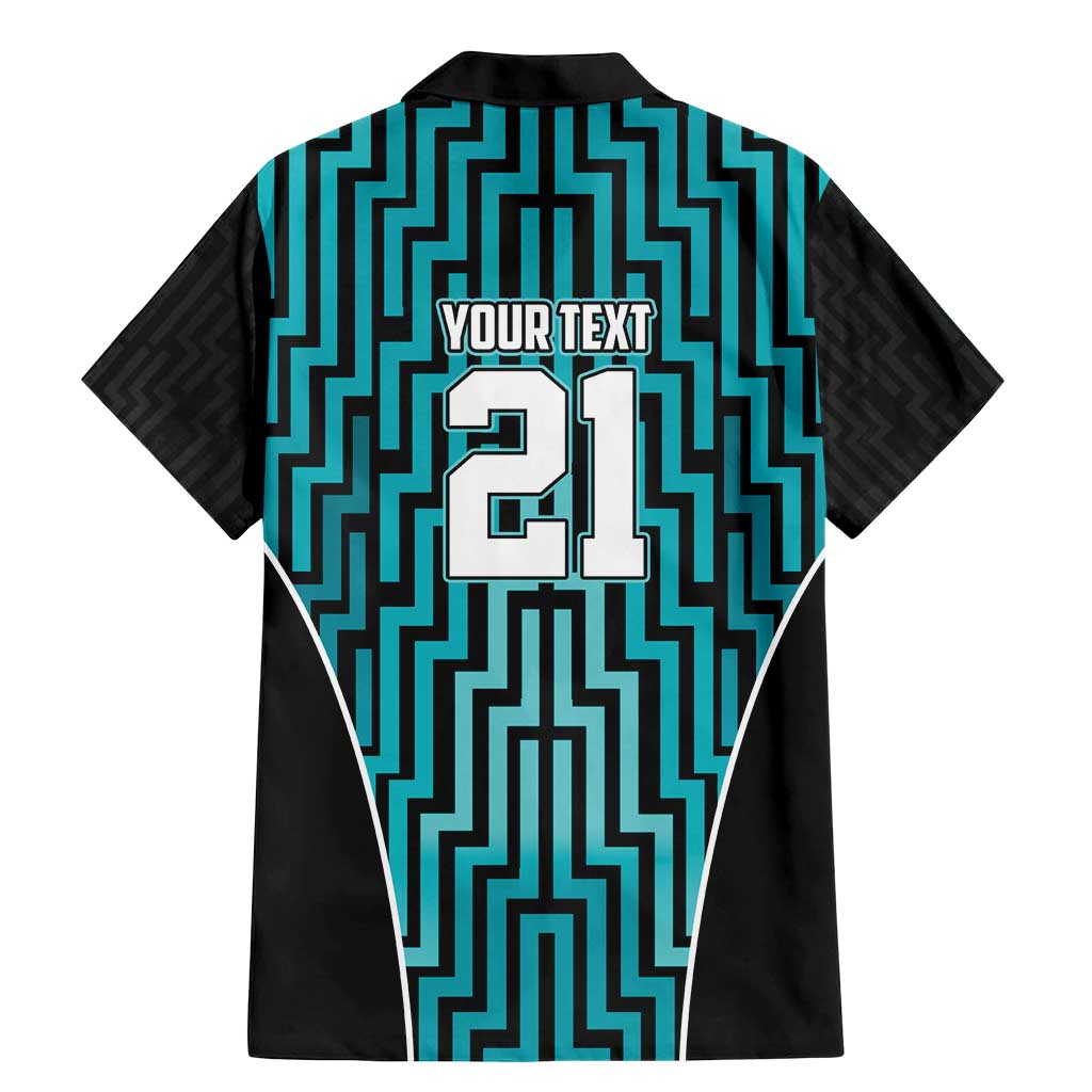 Custom Basketball New Zealand Family Matching Mermaid Dress and Hawaiian Shirt Teal Maori Ta Moko Indigenous LT9 - Polynesian Pride