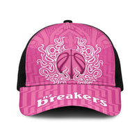 New Zealand Baseball Net Cap Fire Basketball Maori Tribal Pink - Polynesian Pride