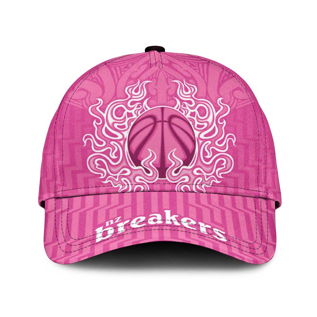 New Zealand Classic Cap Fire Basketball Maori Tribal Pink - Polynesian Pride