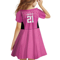 New Zealand Custom Family Matching Mermaid Dress and Hawaiian Shirt Fire Basketball Maori Tribal Pink LT9 - Polynesian Pride