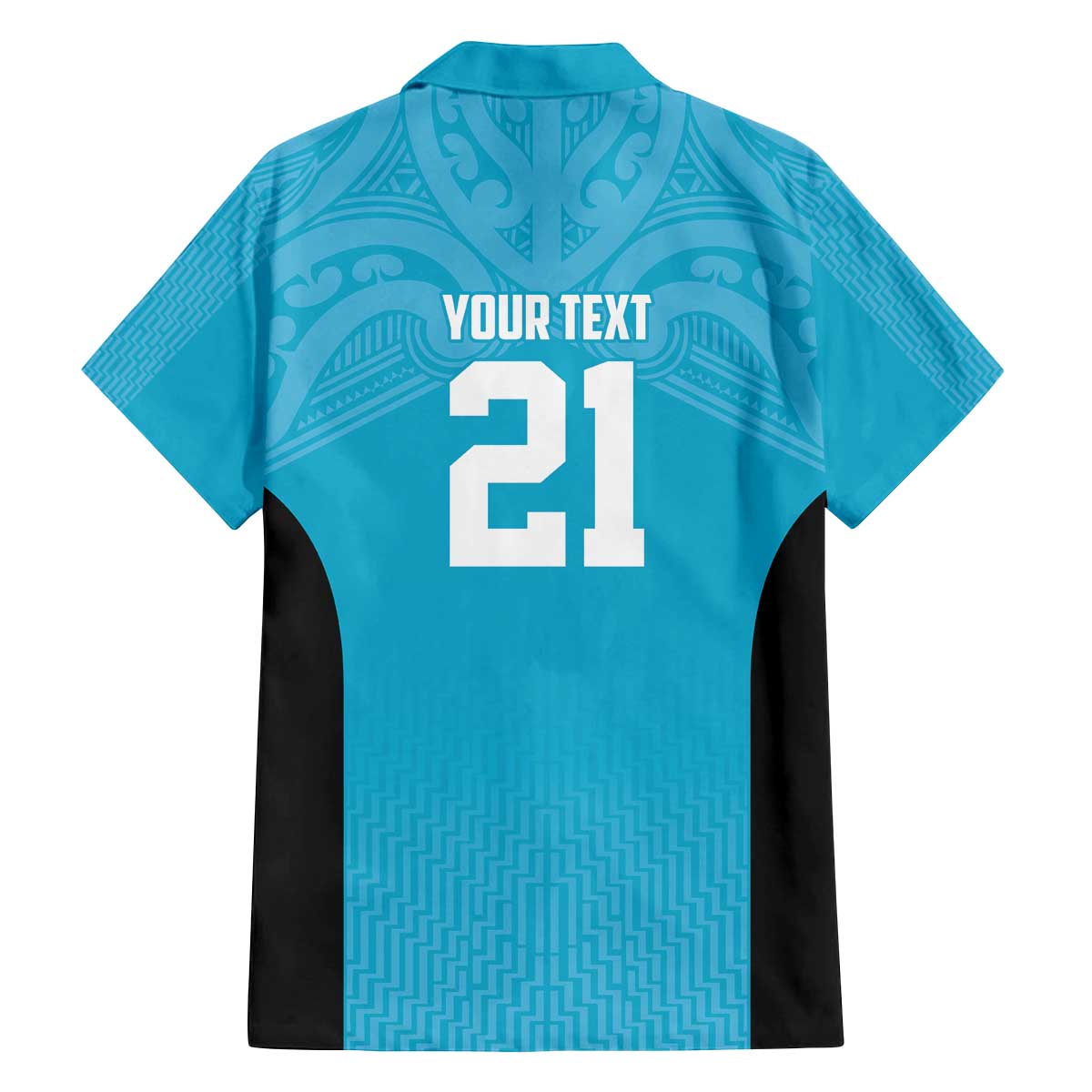 New Zealand Custom Family Matching Off The Shoulder Long Sleeve Dress and Hawaiian Shirt Fire Basketball Maori Tribal Sky Blue - Polynesian Pride