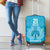 New Zealand Custom Luggage Cover Fire Basketball Maori Tribal Sky Blue - Polynesian Pride