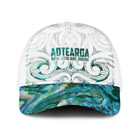 New Zealand Aotearoa Baseball Net Cap Green Maori Papua Shell Indigenous - Polynesian Pride