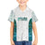 Custom New Zealand Aotearoa Family Matching Off The Shoulder Long Sleeve Dress and Hawaiian Shirt Green Maori Paua Shell Indigenous - Polynesian Pride