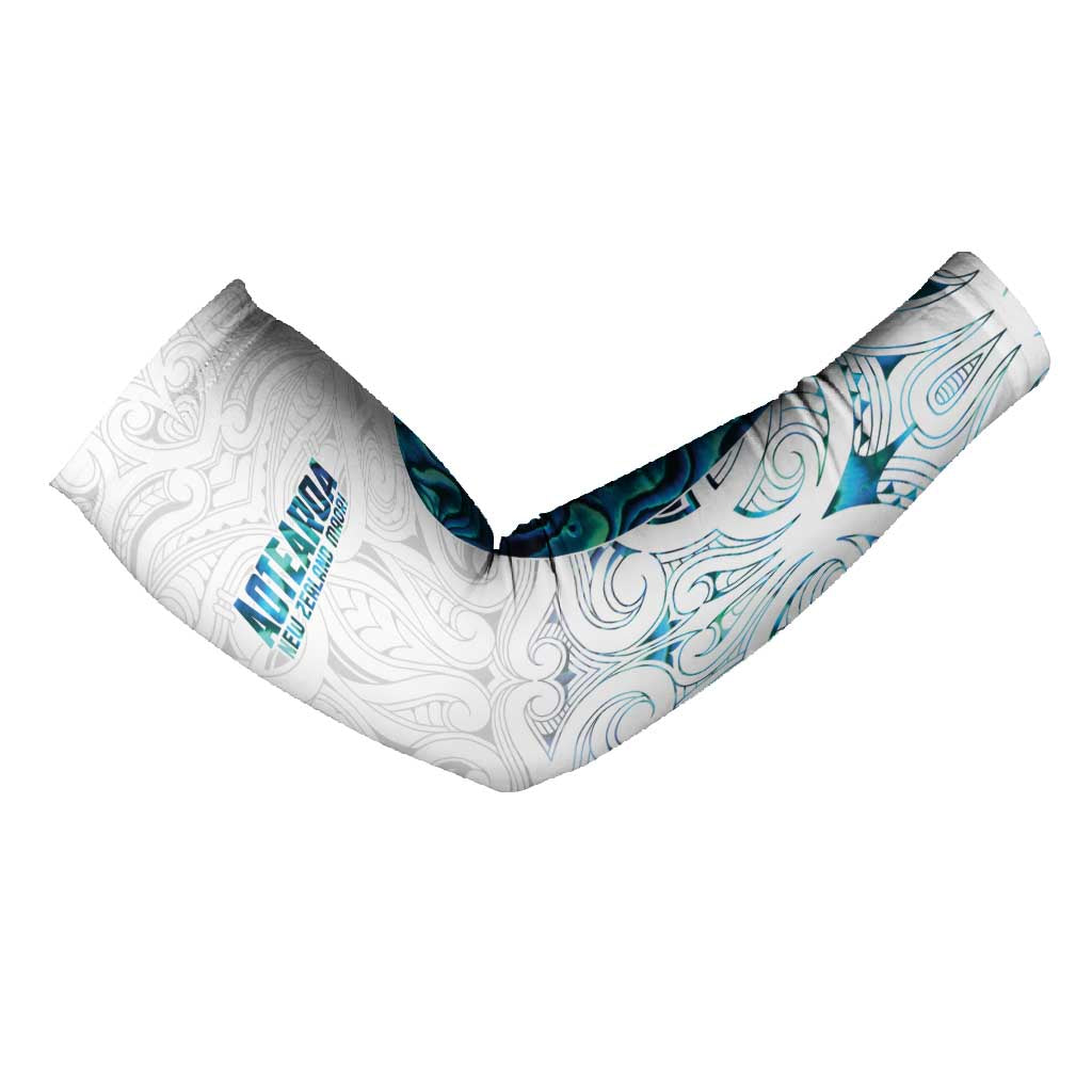 Custom New Zealand Aotearoa Arm Sleeves Maori Paua Shell Indigenous - Polynesian Pride