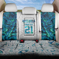 Custom New Zealand Aotearoa Back Car Seat Cover Maori Paua Shell Indigenous LT9 One Size Blue - Polynesian Pride