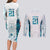 Custom New Zealand Aotearoa Couples Matching Long Sleeve Bodycon Dress and Long Sleeve Button Shirt Maori Paua Shell Indigenous - Polynesian Pride