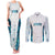 Custom New Zealand Aotearoa Couples Matching Tank Maxi Dress and Long Sleeve Button Shirt Maori Paua Shell Indigenous - Polynesian Pride