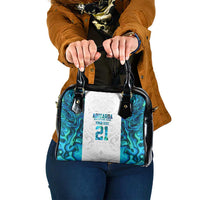 Custom New Zealand Aotearoa Shoulder Handbag Maori Paua Shell Indigenous - Polynesian Pride