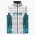 Custom New Zealand Aotearoa Sleeveless Puffer Jacket Maori Paua Shell Indigenous - Polynesian Pride