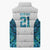Custom New Zealand Aotearoa Sleeveless Puffer Jacket Maori Paua Shell Indigenous - Polynesian Pride